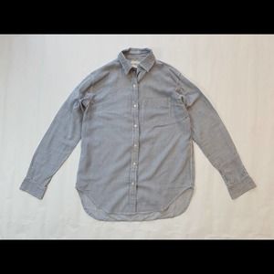 Ralph Lauren Striped Buttoned Shirt Top Blue Whte